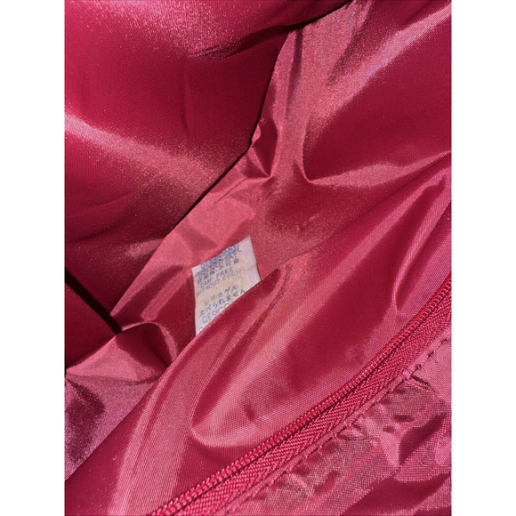 Elizabeth Arden Vintage Fuschia Pink Leather Tote Bag with Flowers | Handbag - Picture 7 of 8